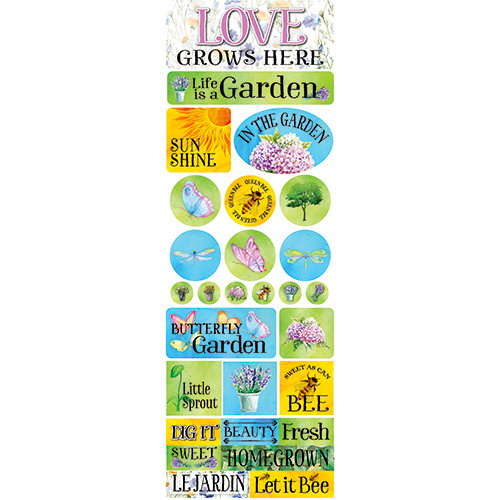 Ella and Viv Paper Company - Love Grows Here Collection - Cardstock Stickers - Combo