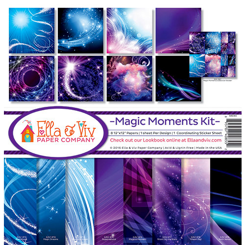 Ella and Viv Paper Company - Magic Moments Collection - 12 x 12 Collection Kit