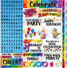 Ella and Viv Paper Company - Watercolor Party Collection - 12 x 12 Cardstock Stickers - Poster