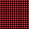 Ella and Viv Paper Company - Lumberjack Collection - 12 x 12 Paper - Red Flannel