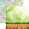 Reminisce - Easter Time Collection - 12 x 12 Double Sided Paper - Easter Grass