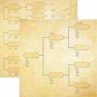 Reminisce - Family Tree Collection - 12 x 12 Double Sided Paper - Generations