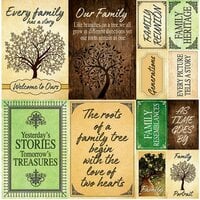 12 x 12 paper pad - Family Tree