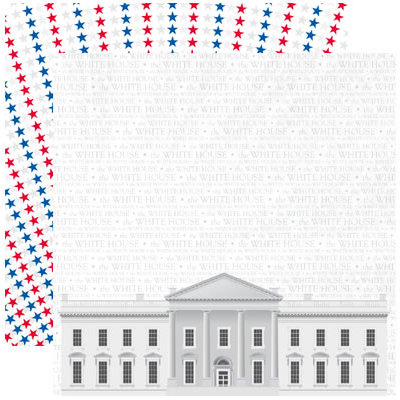 Reminisce - The 4th Collection - 12 x 12 Double Sided Paper - The White House