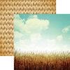 Reminisce - Farm Fresh Collection - 12 x 12 Double Sided Paper - Wheat Fields