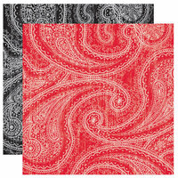 Reminisce - French Kitchen Collection - 12x12 Double Sided Paper - A Pinch of Paisley