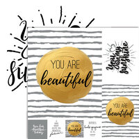Ella and Viv Paper Company - Frameable Quotes Collection - 12 x 12 Double Sided Paper - Beautiful with Foil Accents