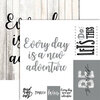 Ella and Viv Paper Company - Frameable Quotes Collection - 12 x 12 Double Sided Paper - New Adventures with Foil Accents