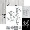 Ella and Viv Paper Company - Frameable Quotes Collection - 12 x 12 Double Sided Paper - Family with Foil Accents