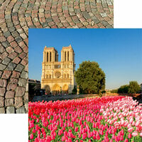 Reminisce - France Collection - 12 x 12 Double Sided Paper - Notre Dame