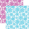 Reminisce - Frosted Collection - 12 x 12 Double Sided Paper - Snowflake