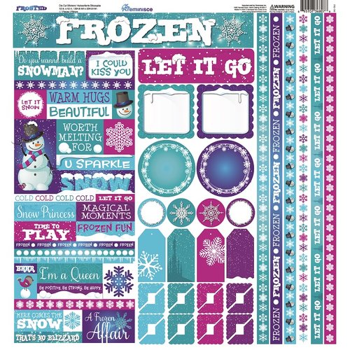 Reminisce - Frosted Collection - 12 x 12 Cardstock Stickers - Multi