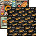 Reminisce - Food Truck Fest Collection - 12 x 12 Double Sided Paper - Hot Dogs