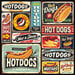 Reminisce - Food Truck Fest Collection - 12 x 12 Double Sided Paper - Hot Dogs