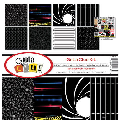 Reminisce - Get A Clue Collection - 12 x 12 Collection Kit