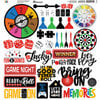 Reminisce - Game Night Collection - 12 x 12 Cardstock Stickers - Elements
