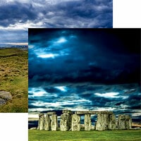 Reminisce - Great Britain Collection - 12 x 12 Double Sided Paper - Stonehenge