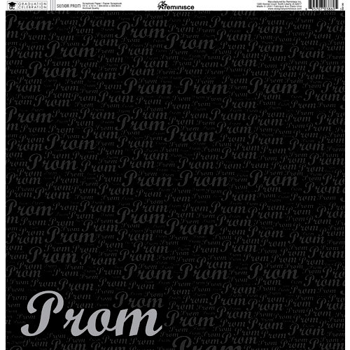 Reminisce - Graduation Celebration Collection - 12 x 12 Double Sided Paper - Senior Prom