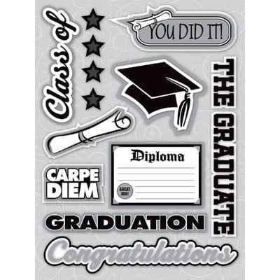 Reminisce - Graduation Collection - 3 Dimensional Stickers - Words