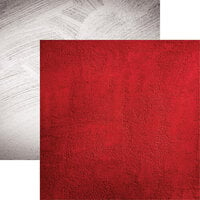 Reminisce - Garage Grunge Collection - 12 x 12 Double Sided Paper - Red Concrete