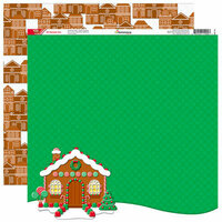 Reminisce - Gingerbread Lane Collection - Christmas - 12 x 12 Double Sided Paper - All Decked Out, CLEARANCE