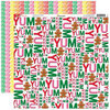 Reminisce - Gingerbread Lane Collection - Christmas - 12 x 12 Double Sided Paper - Yum Yum