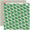 Reminisce - Gingerbread Lane Collection - Christmas - 12 x 12 Double Sided Paper - Frosted Forest