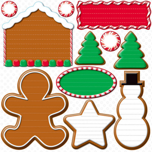 Reminisce - Gingerbread Lane Collection - Christmas - 12 x 12 Cardstock Stickers - Journal