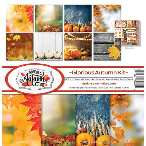 Ella and Viv Paper Company - Glorious Autumn Collection - 12 x 12 Collection Kit