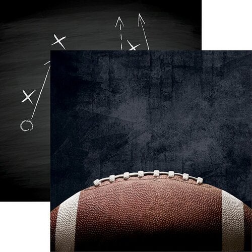 Reminisce - Game Day Football Collection - 12 x 12 Double Sided Paper - Pigskin