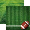 Reminisce - Game Day Football Collection - 12 x 12 Double Sided Paper - Stripes