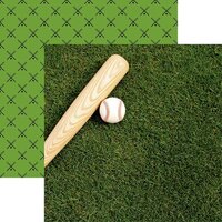 Reminisce - Game Day Baseball Collection - 12 x 12 Double Sided Paper - Baseball 1