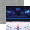 Reminisce - Game Day Hockey Collection - 12 x 12 Double Sided Paper - Faceoff