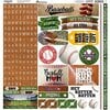 Reminisce - Game Day Baseball Collection - 12 x 12 Cardstock Sticker Sheet - Alpha Combo