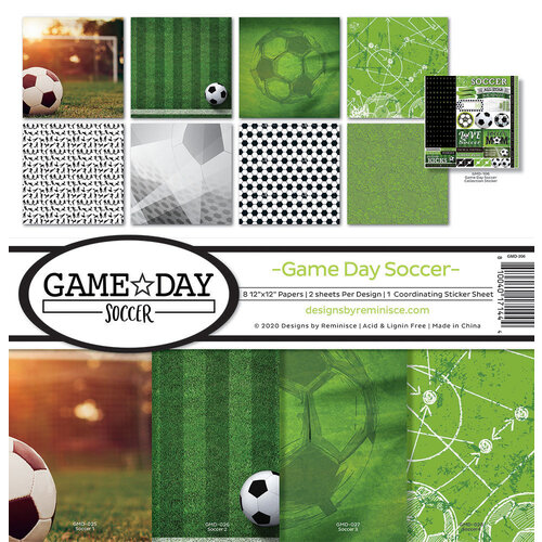 Reminisce - Game Day Soccer Collection - 12 x 12 Collection Kit