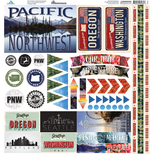 Reminisce - The Great Northwest Collection - 12 x 12 Cardstock Stickers - Elements