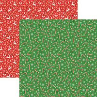 Reminisce - 12 x 12 Double Sided Paper - Candy Canes