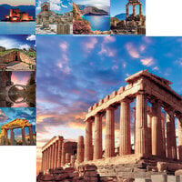 Reminisce - Greece Collection - 12 x 12 Double Sided Paper - Parthenon