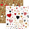 Reminisce - Hashtag Graffitiheart Collection - 12 x 12 Double Sided Paper - Graffiti Heart