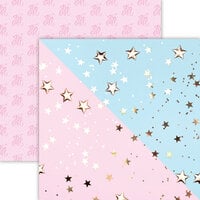 Reminisce - Gender Reveal Collection - 12 x 12 Double Sided Paper - Little Star