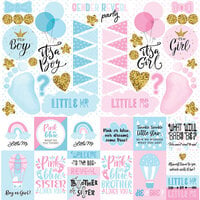 Reminisce - Gender Reveal Collection - 12 x 12 Cardstock Stickers