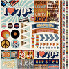 Reminisce - Good Vibes Collection - 12 x 12 Cardstock Stickers - Elements