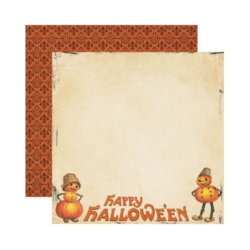 Reminisce - Hallowe'en Collection - 12 x 12 Double Sided Paper - Happy Hallowe'en