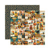 Reminisce - Hallowe'en Collection - 12 x 12 Double Sided Paper - Fright Night