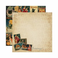 Reminisce - Halloween Collection - 12 x 12 Double Sided Paper - Happy Halloween