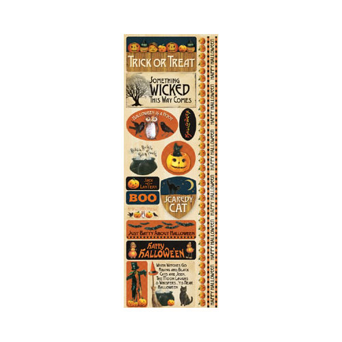 Reminisce - Hallowe'en Collection - Cardstock Stickers - Combo