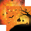 Ella and Viv Paper Company - Halloween Night Collection - 12 x 12 Double Sided Paper - Going Batty