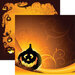 Ella and Viv Paper Company - Halloween Night Collection - 12 x 12 Double Sided Paper - Happy Pumpkin