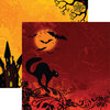 Ella and Viv Paper Company - Halloween Night Collection - 12 x 12 Double Sided Paper - Black Cat