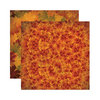Reminisce - Harvest Collection - 12 x 12 Double Sided Paper - Copper Leaf